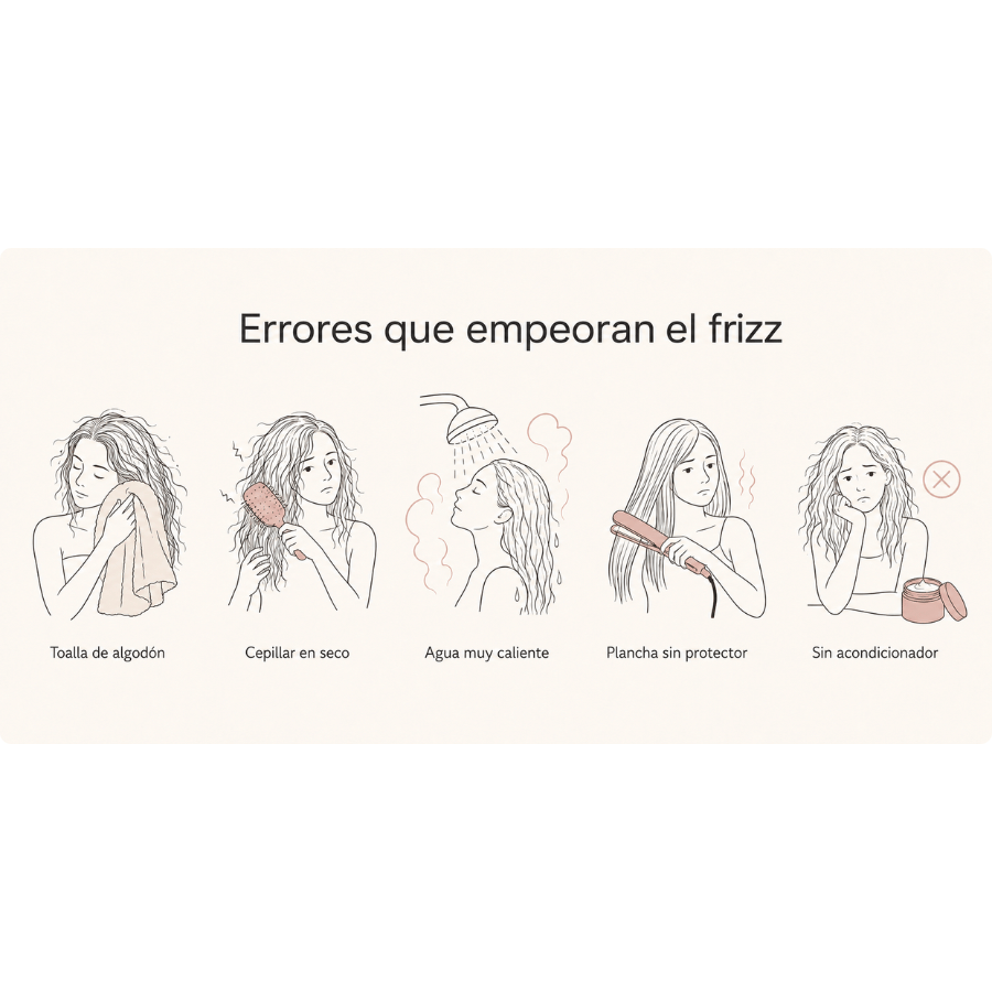Errores que empeoran el encrespamiento
